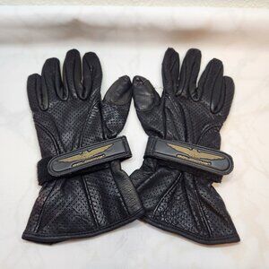 Vintage Riding Gloves Ladies Honda‎ Goldwing Leather Size Small Palm Pads Flare